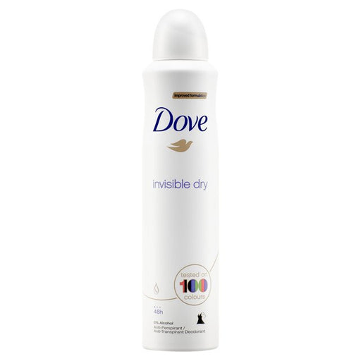 Dove Invisible Dry Antiperspirant Spray 250ml Deodorant & Antiperspirants dove   
