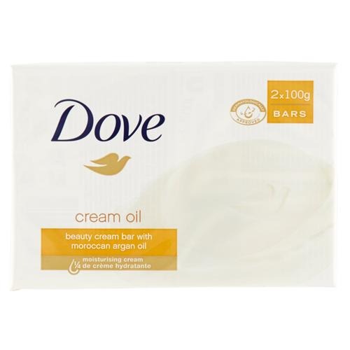 Dove Argan Oil Beauty Cream Bar 2x100g Pack Hand Wash & Soap dove   