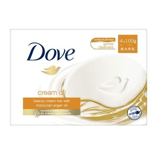 Dove Moroccan Argan Oil Beauty Cream Bar 4 x 100g Hand Wash & Soap dove   