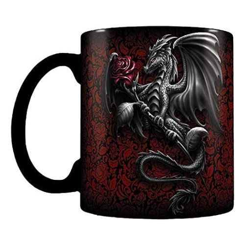 Dragon Rose Heat Changing Mug 315ml Mugs Spiral Sirect   