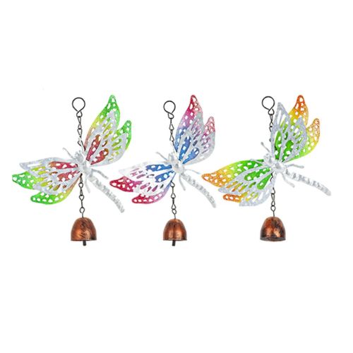 Roots & Shoots Dragonfly Windchime Garden Decoration Assorted Colours Garden Decor Roots & Shoots   