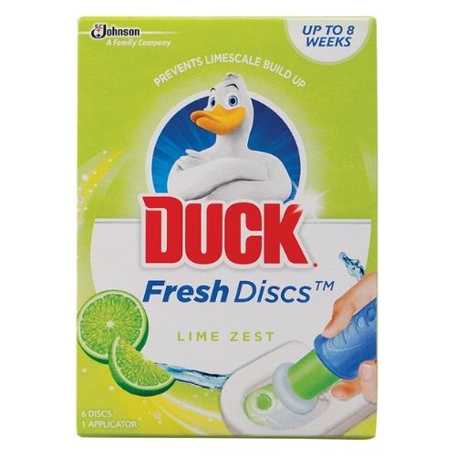 Duck Fresh Discs Lime Zest 6 Discs & Applicator Toilet Cleaners Duck   
