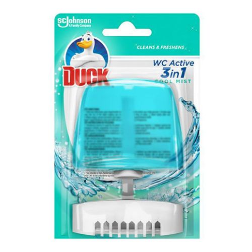 Duck Liquid 3-In-1 Toilet Rim Block Cool Mist 55ml Toilet Cleaners Duck   
