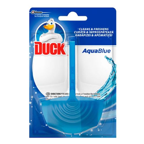 Duck Toilet Rim Block Aqua Blue 36g Toilet Cleaners Duck   