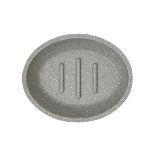 Dunnes Grey Resin Soap Dish Bathroom Accessories Dunnes   