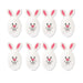 Happy Animal Easter Eggs 8 Pack Easter Gifts & Decorations FabFinds White Rabbit  
