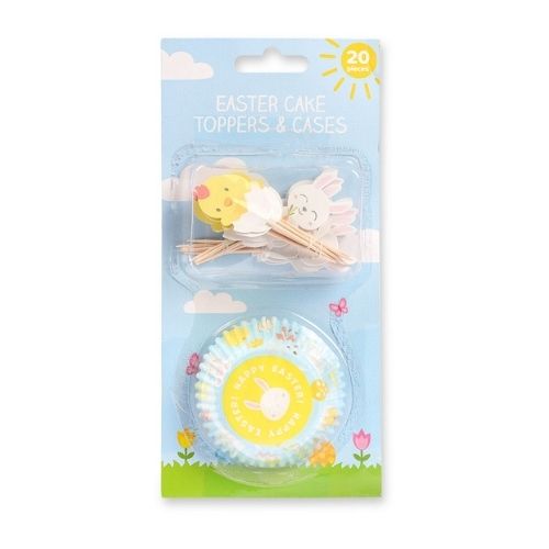 Easter Cake Toppers & Cases 20 Pieces Easter Gifts & Decorations FabFinds   
