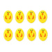 Happy Animal Easter Eggs 8 Pack Easter Gifts & Decorations FabFinds Yellow Chick  