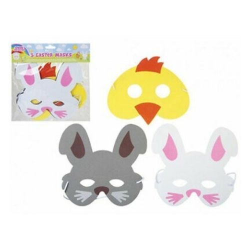 Easter Masks 3 Pack Assorted Styles Easter Gifts & Decorations PMS   