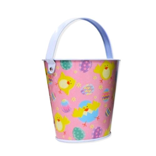 Easter Bucket Assorted Colours & Styles Easter Gifts & Decorations PMS Pink  