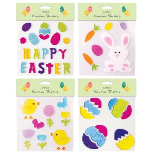 Easter Window Stickers Assorted Designs Easter Gifts & Decorations tallon   