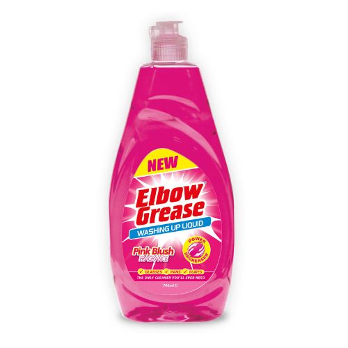 Elbow Grease Washing Up Liquid Pink Blush 600ml Washing Up Liquid Elbow Grease   