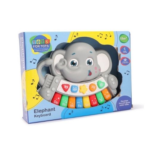 Telitoy Elephant Musical Learning Keyboard Educational Toys Telitoy   