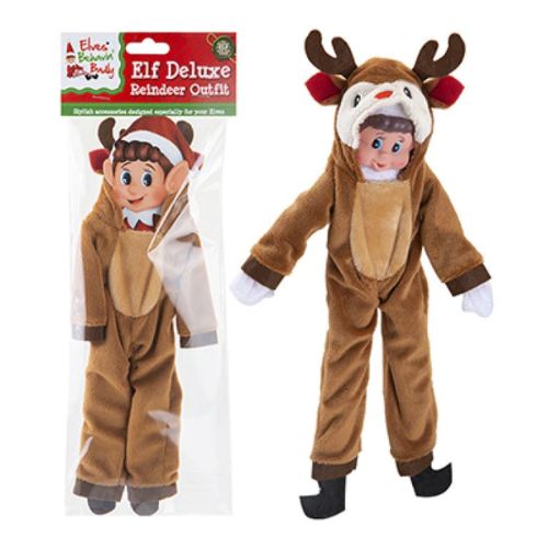 Elves Behavin' Badly Elf Deluxe Reindeer Outfit FabFinds