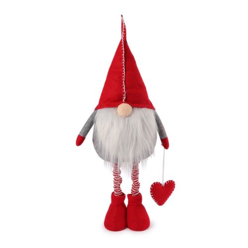 Extendable Red and Grey Gonk 30 Inch Christmas Gonks FabFinds   