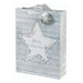 Extra Large Silver Star Christmas Gift Bag Christmas Gift Bags & Boxes FabFinds   