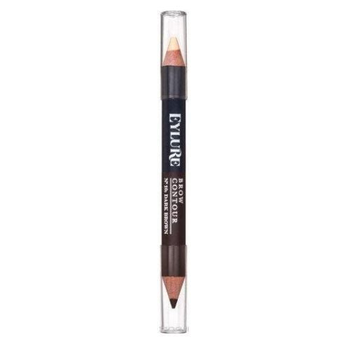 Eylure Brow Contour Duo Pencil Assorted Colours Eyebrows eylure Dark Brown  