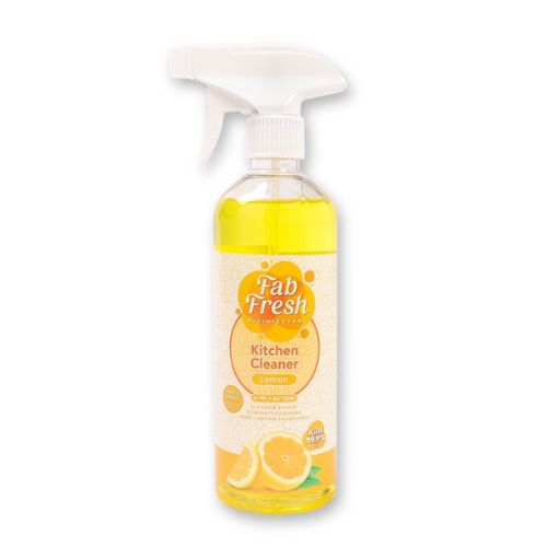 Fab Fresh Kitchen Cleaner Disinfectant Spray Lemon 500ml Kitchen & Oven Cleaners Fab Fresh   