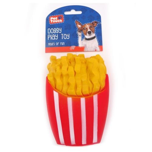 Pet Touch Food Shaped Squeaky Dog Toys Assorted Dog Toys Pet Touch Chips  