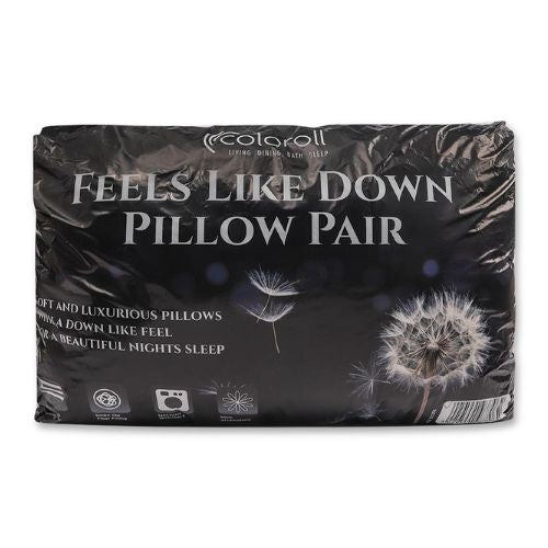 Coloroll Feels Like Down Pillow 2 Pack Pillows Coloroll   