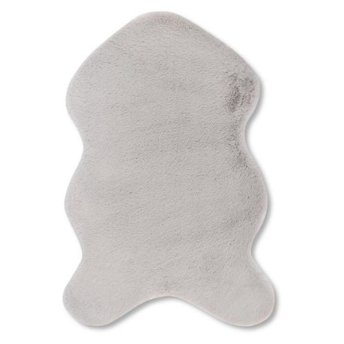 Coloroll Faux Fur Rabbit Supersoft Rug Assorted Colours Rugs Coloroll Grey  
