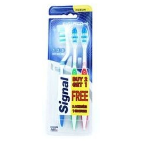 Signal Fighter Tooth Brush 3 Pack Toothbrushes Signal   