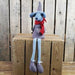 Fabric Mouse in Grey Clothing with Dangly Legs Christmas Decorations The Satchville Gift Company   
