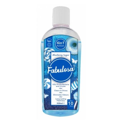 Fabulosa Blueberry Sugar Concentrated Disinfectant 220ml Case Of 6 Fabulosa Disinfectant Fabulosa   