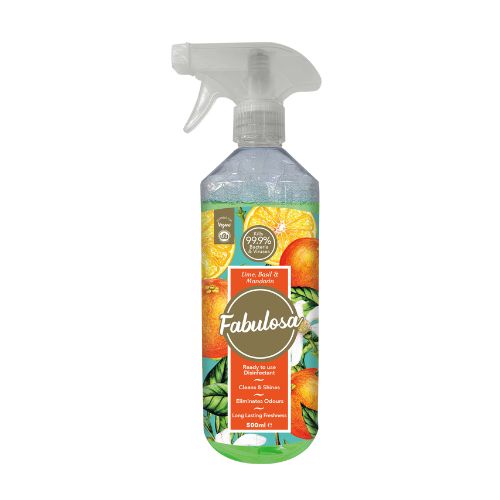 Fabulosa Lime, Basil & Mandarin Multi-purpose Cleaning Spray 500ml Fabulosa Multi-Purpose Cleaner Fabulosa   