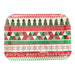 Christmas Let it Snow Festive Patterned Tray 31cm x 22cm Christmas Tableware FabFinds   