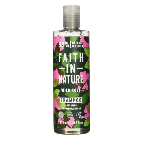 Faith In Nature Wild Rose Restoring Shampoo 400ml Shampoo & Conditioner Faith In Nature   
