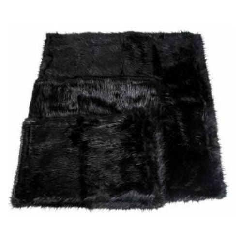 Hounds Black Faux Fur Pet Blanket Assorted Sizes Dog Blanket Hounds Small L 79cm x W 48cm  
