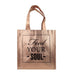 Home Collection  Metallic Tote Bag Assorted Designs Kids Lunch Bags & Boxes Home Collection Feed Your Soul  