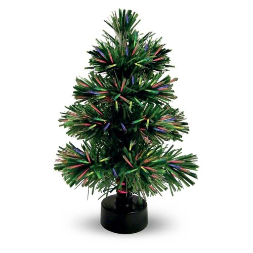 Ambiente Lighting Fibre Optic Colour Changing Christmas Tree 30cm Christmas Decoration FabFinds   