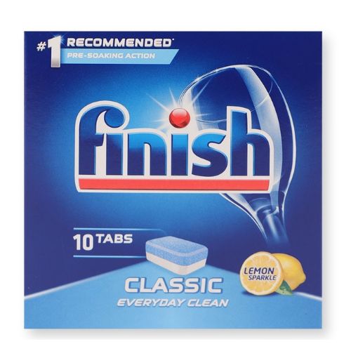 Finish Classic Lemon Sparkle Dishwasher Tablets 10 Pk Dishwasher Tablets & Rinse Aids Finish   