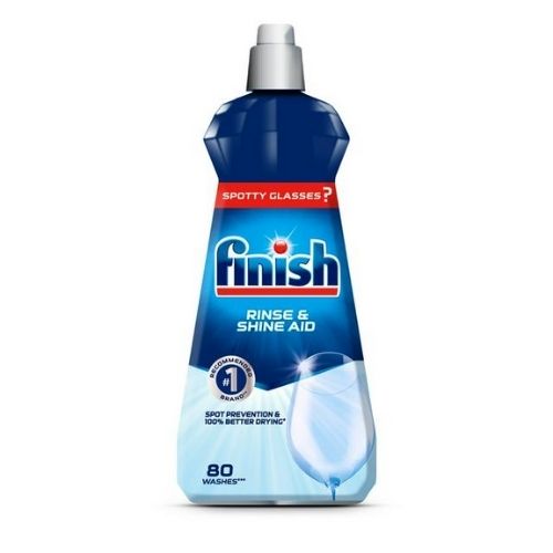 Finish Dishwasher Rinse & Shine Aid 80 Washes 400ml Dishwasher Tablets & Rinse Aids Flash   