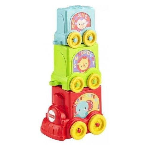 Fisher-Price Stack & Roll Choo Choo Infant Toys Mattel   