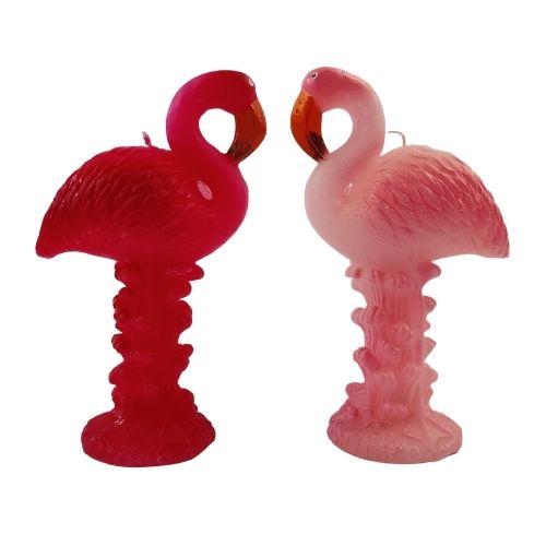 Elegant Standing Pink Flamingo Candle Candles PMS   