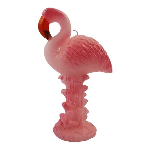 Elegant Standing Pink Flamingo Candle Candles PMS Light Pink  