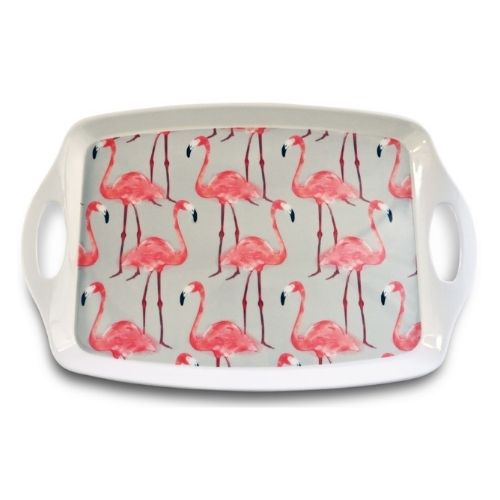 Buy Online Stylish Pink Flamingo Patterned Kitchen Tray FabFinds
