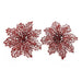 Christmas Glitter Clip Decorations 2 Pk Christmas Baubles, Ornaments & Tinsel FabFinds flower1-red  