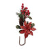 Decorative Glitter Flower & Pinecone Pick Christmas Garlands, Wreaths & Floristry FabFinds Red  