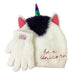 Girls Fluffy White Unicorn Hat & Glove Set Hats, Gloves & Scarves FabFinds   