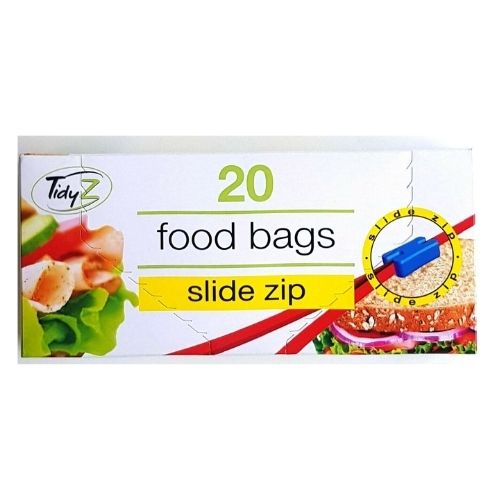 Tidy Z Slide Zip Food Bags 20 Pk Food Storage Bags Tidyz   