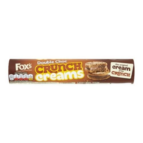 Fox's Double Choc Crunch Creams 230g Biscuits & Cereal Bars Fox's   