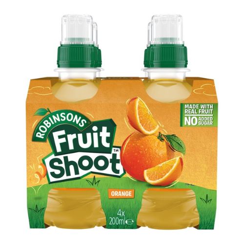 Fruit Shoot Orange Kids Juice Drink 4 x 200ml Juice Robinsons   