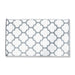 Garden Essentials Outdoor White Grey Trellis Rug Assorted Sizes Rugs Garden Essentials   