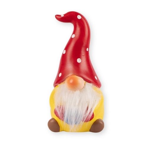 Small Gnome Ornament With Fluffy Beard Garden Decor FabFinds Red Hat  