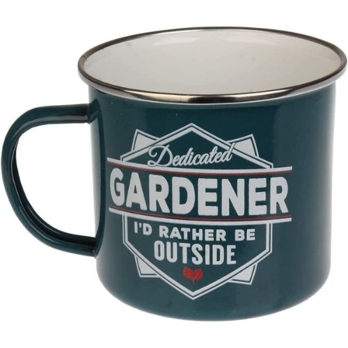 Enamel Personalised Coffee Mug Gardener Mugs FabFinds   