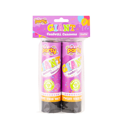 Time To Party Giant Confetti Cannons 2 Pack Party decor otl   